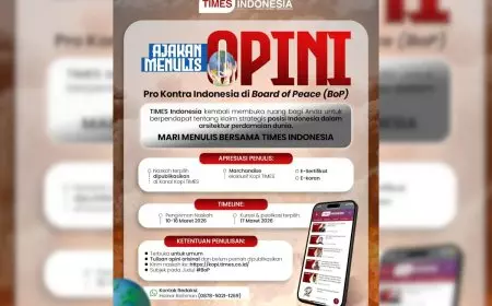 Dari 65 Tulisan yang Masuk, Ini Tiga Opini Terbaik Board of Peace di Kopi TIMES