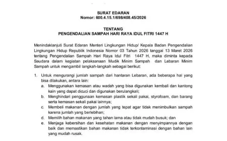 Jelang Lebaran, Pemkab Pacitan Keluarkan Edaran Mudik dan Shalat Id Minim Sampah