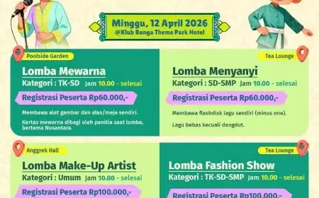 Rayakan Kreativitas Bersama Keluarga di "Nusantara Funfest" Klub Bunga Theme Park Hotel