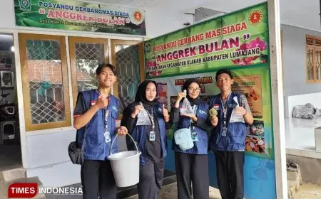 Membangun Relasi dengan Masyarakat melalui program PSN Bersama Posyandu Gerbang Mas Siaga Anggrek Bulan