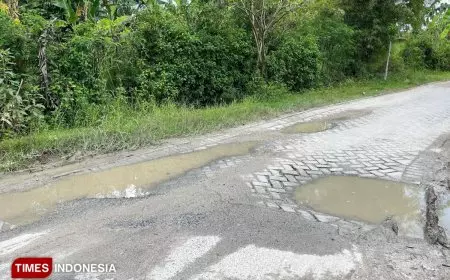 Proyek Inpres Meninggalkan Masalah, Jalan Desa Sambongrejo Blora Rusak Parah
