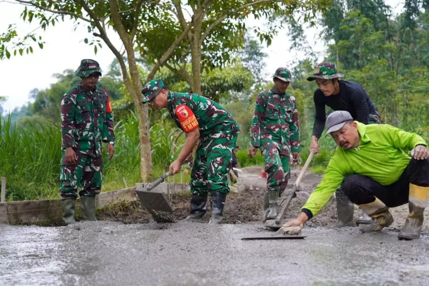 Dandim 0808 Blitar Tinjau Lokasi TMMD Ke-127 di Desa Krisik
