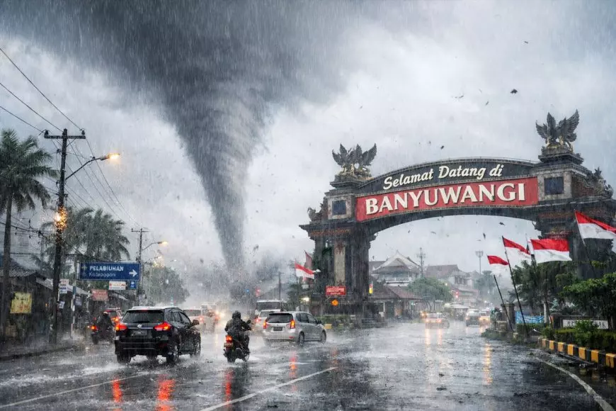 Banyuwangi Dibayangi Hujan Lebat dan Puting Beliung hingga 10 Maret 2026