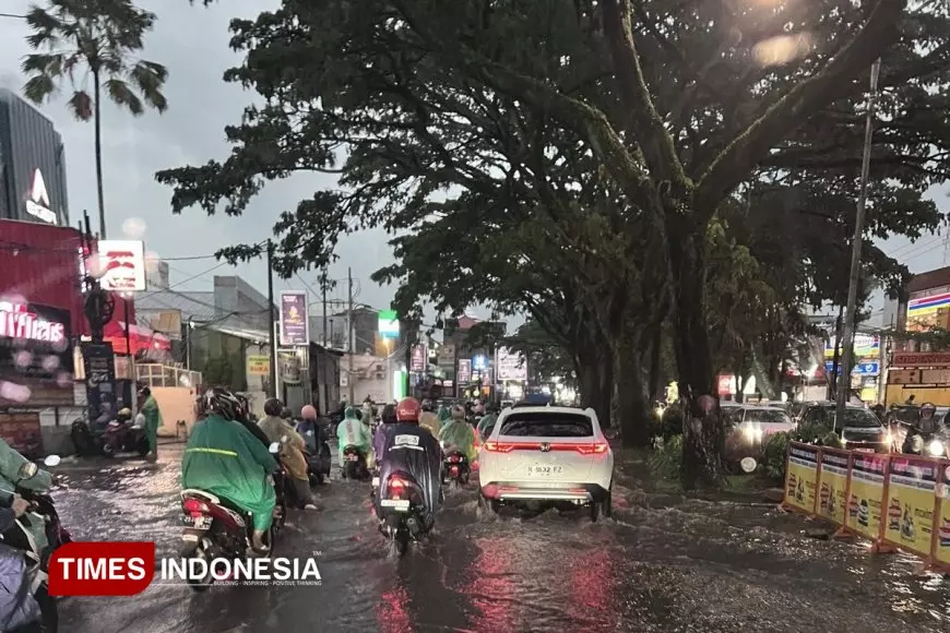 Proyek Drainase Rp32 Miliar Baru Rampung, Kawasan Suhat Kota Malang Kembali Banjir