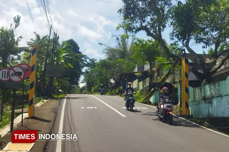 Portal Sedeng–Pacitan Rusak Lagi, Polisi: Kerugian Ditanggung yang Nabrak