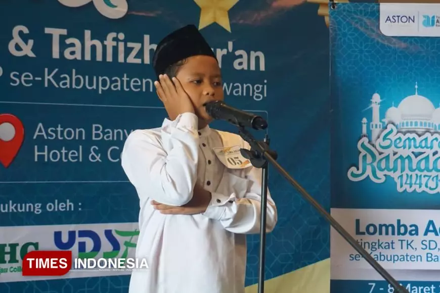 Ratusan Peserta Ikut Lomba Adzan dan Tahfizh Al-Quran di Aston Banyuwangi