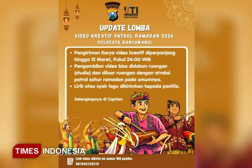 Lomba Video Kreatif Patrol Ramadan 2026 Polresta Banyuwangi, Pengiriman Karya Diperpanjang Hingga 12 Maret