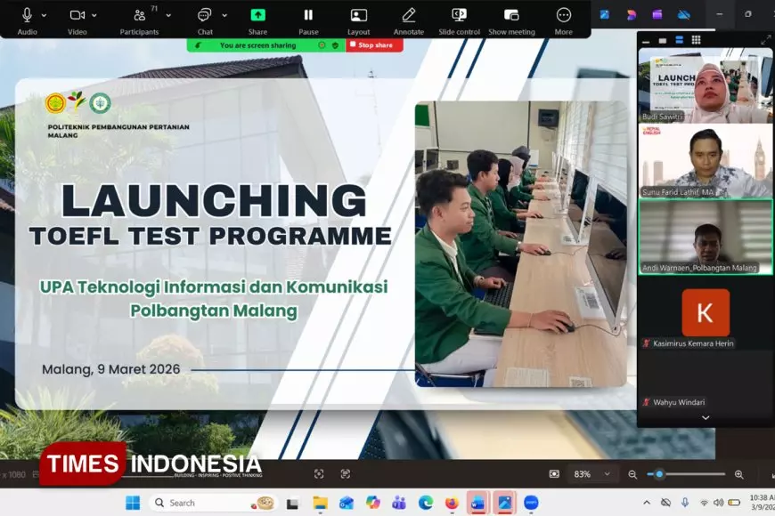 Tingkatkan Daya Saing Lulusan, Polbangtan Malang Luncurkan Program Tes TOEFL