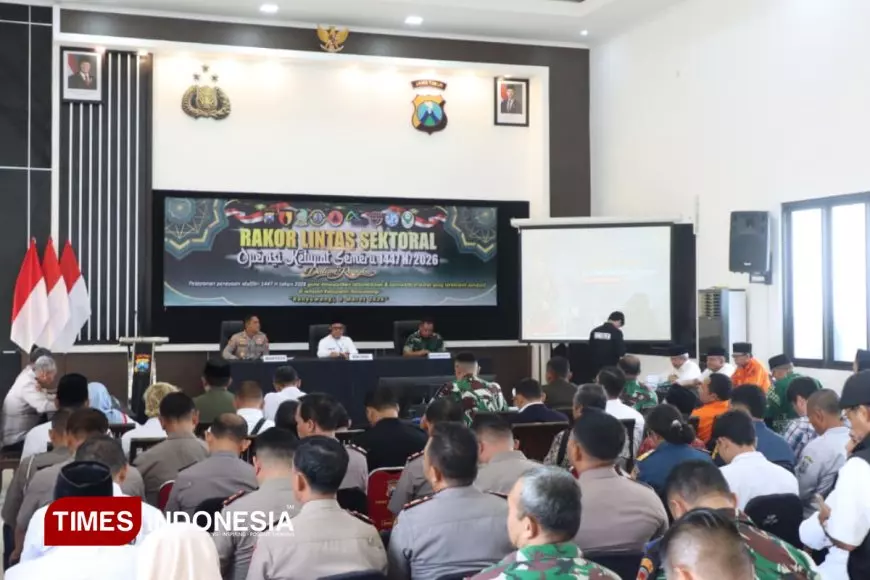 Polresta Banyuwangi Gelar Rakor Lintas Sektoral Pengamanan Arus Mudik Lebaran 2026