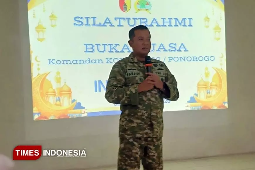 Bukber dengan Insan Pers, Ini Pesan Komandan Kodim 0802/Ponorogo