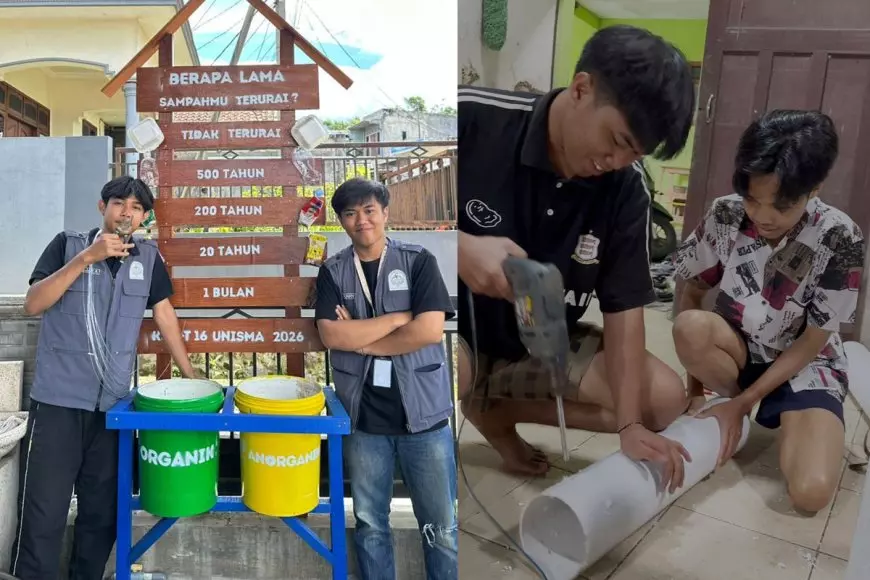 Dari Lubang Kecil Jadi Solusi Besar: Mahasiswa KSM-T Unisma Kelompok 16 Kenalkan Resapan Biopori