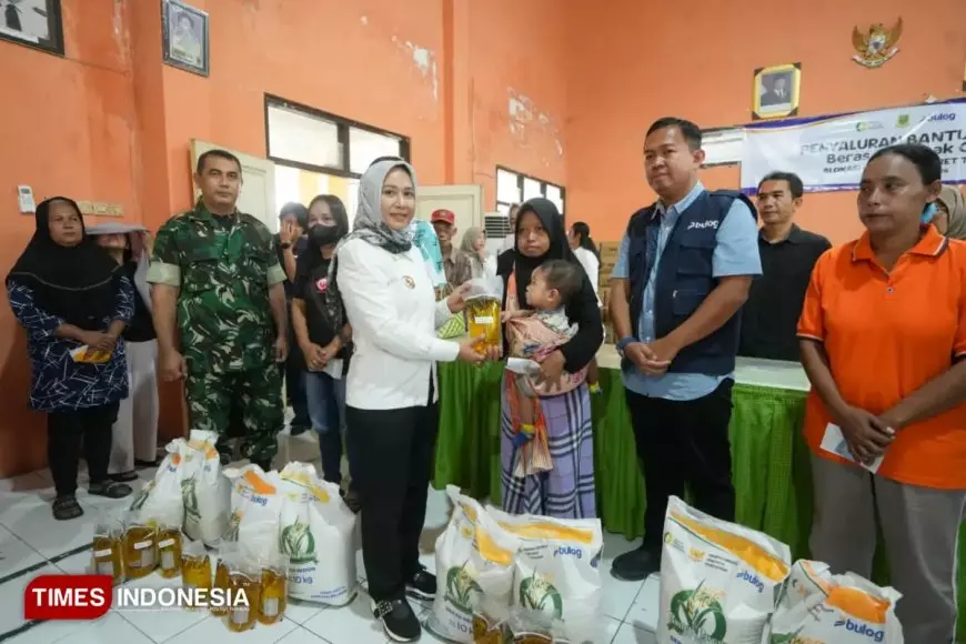 Bantuan Cadangan Pangan Pemerintah Dibagikan 3.577 Warga di Kota Mojokerto