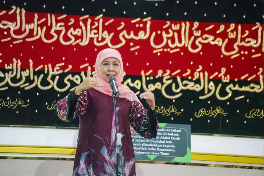 Ada Pameran Kiswah Syekh Abdul Qadir Al Jailani di Masjid Al Akbar Surabaya