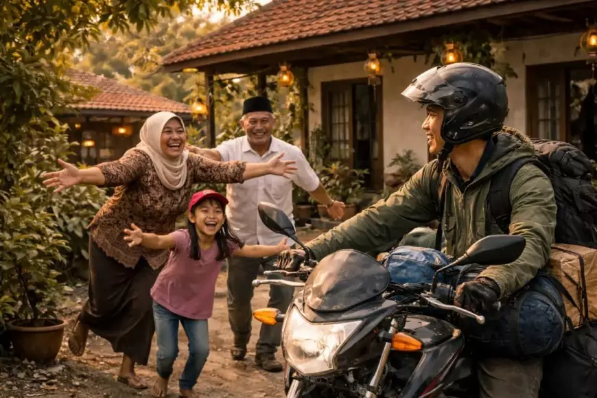 Perjuangan Pemudik Motor ke Majalengka: Ratusan Km Demi Peluk Keluarga di Hari Raya