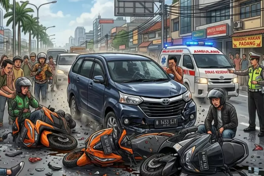 Kecelakaan Maut di Simpang Tonjong Ciamis, Pejalan Kaki Tewas Tertabrak Avanza