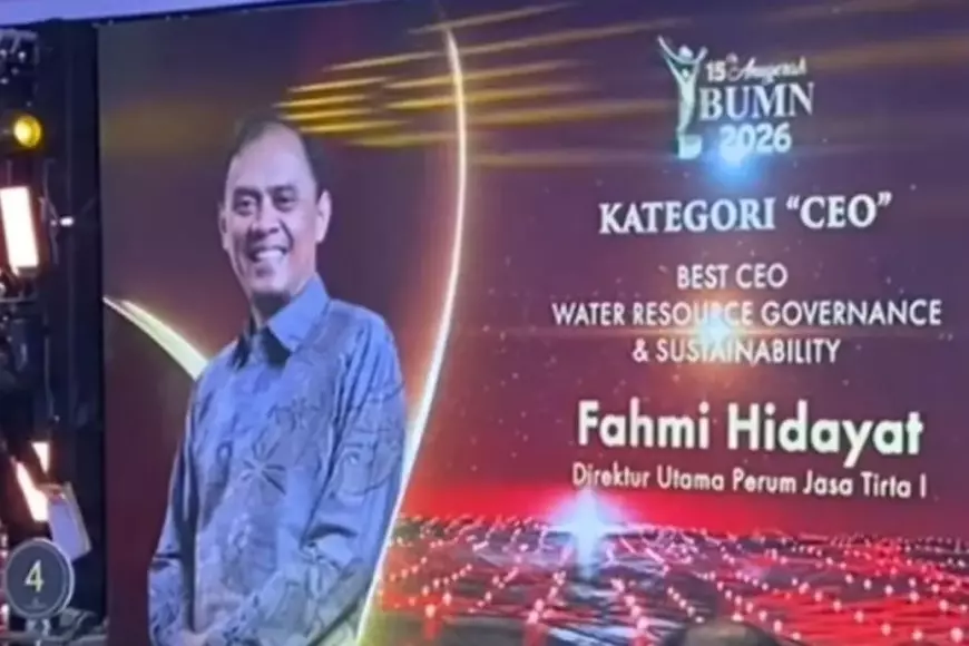 Direktur Utama Perum Jasa Tirta I Raih Best CEO di Anugerah BUMN 2026