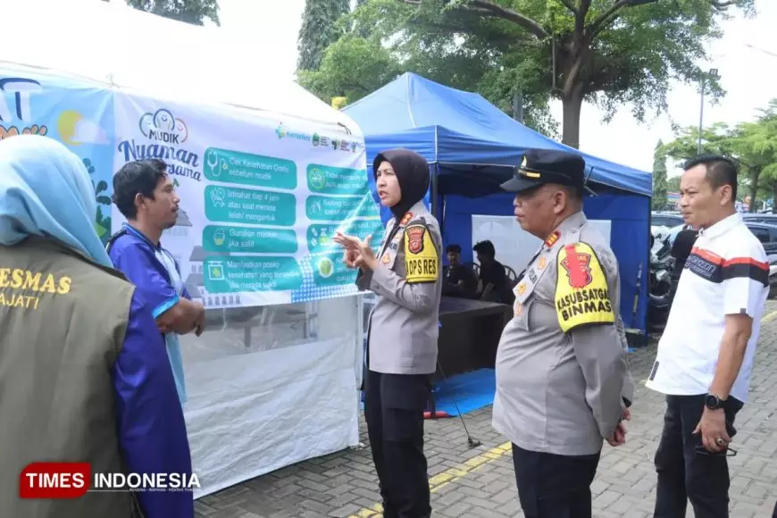 Pastikan Mudik Aman, Kapolres Majalengka Cek Pos Operasi Ketupat Lodaya 2026