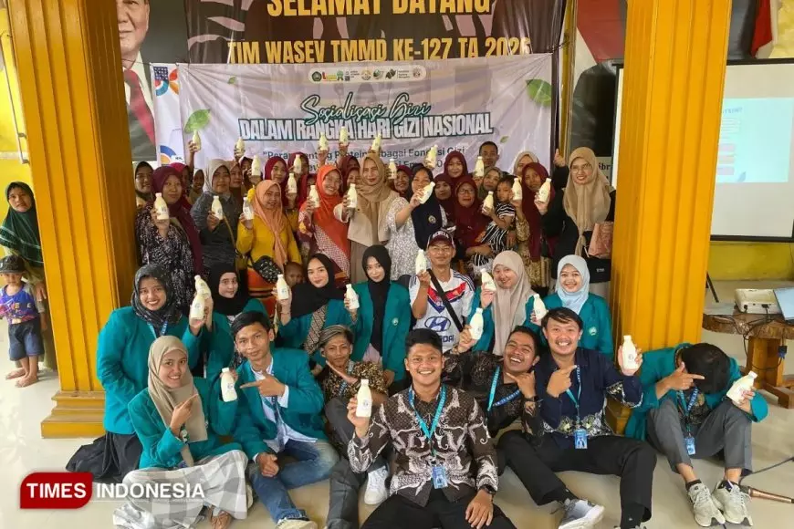 Wujudkan Generasi Emas 2045, Mahasiswa KSM-N UNISMA Kelompok 53 Gelar Sosialisasi Gizi dan Demonstrasi Susu Pasteurisasi di Desa Wonosari