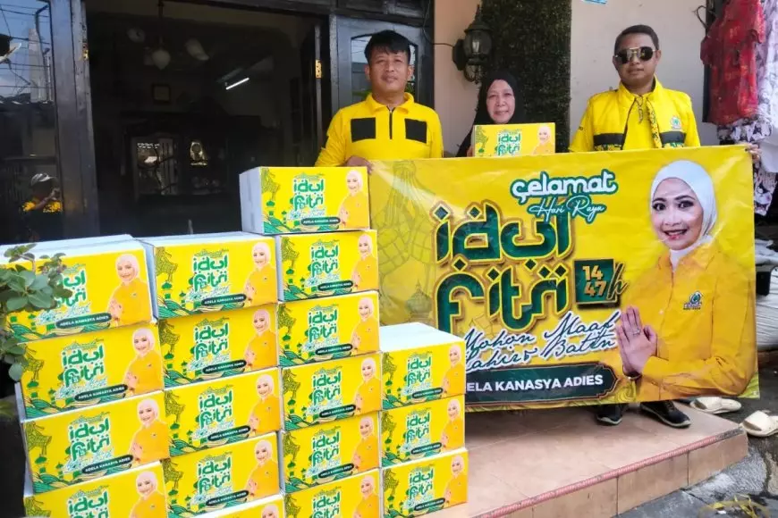 Adela dan Adiel Lanjutkan Tradisi Ramadan Keluarga Adies Kadir, Bagikan 5.000 Paket Bingkisan Lebaran