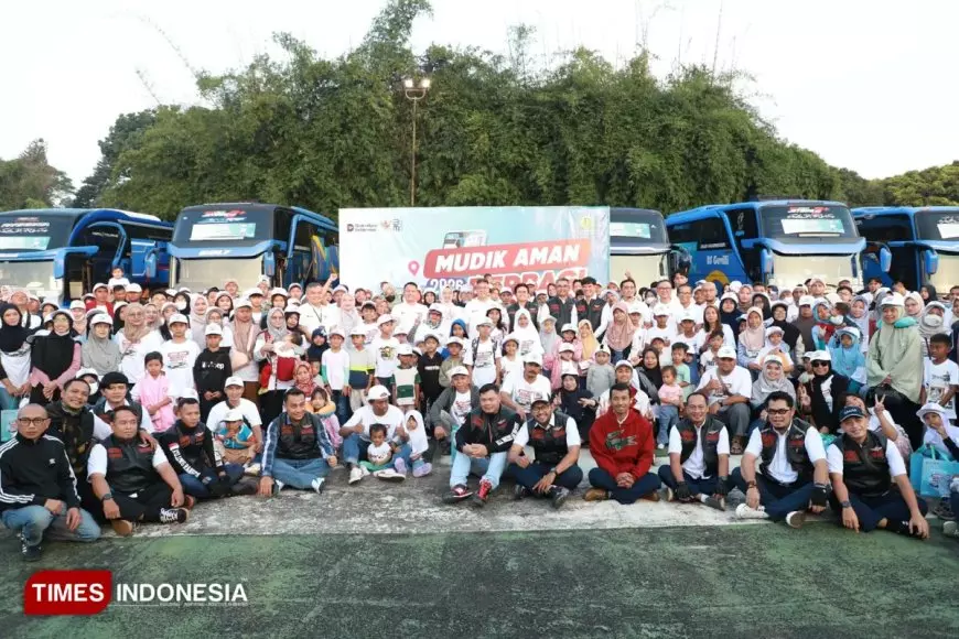 Kalah “War Ticket" Kereta Api, Ibu Lima Anak Ini Tetap Pulang Kampung Berkat Mudik Gratis